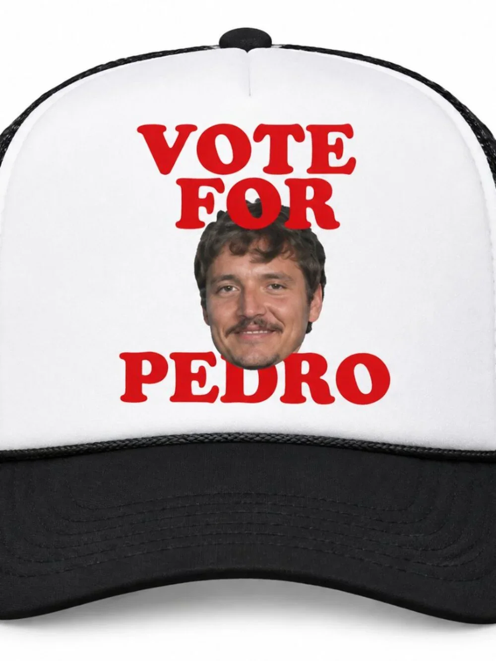 Retro Vote For Pedro Hat Pedro Pascal Napoleon Dynamite Foam Rope Snapback Cap
